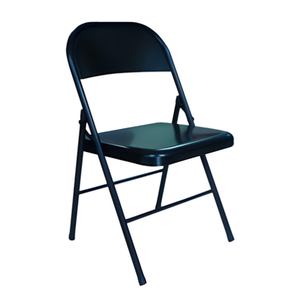 Silla Plegable Metal Negro REF. 0878