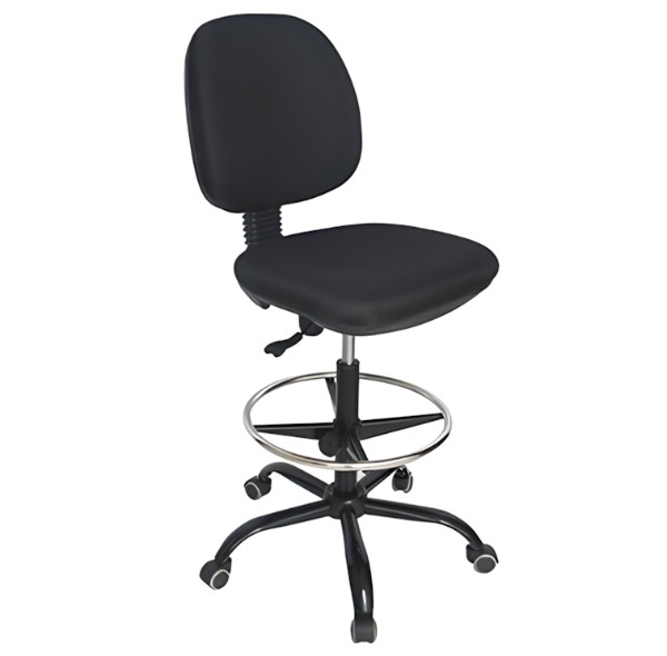 Silla Cajero Tela Negra Ref.0820
