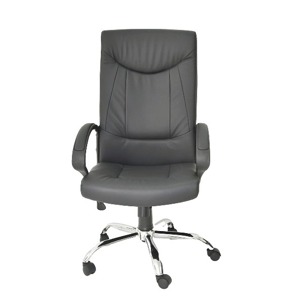 Silla Ejecutiva en Cuerina Negra REF. 0835