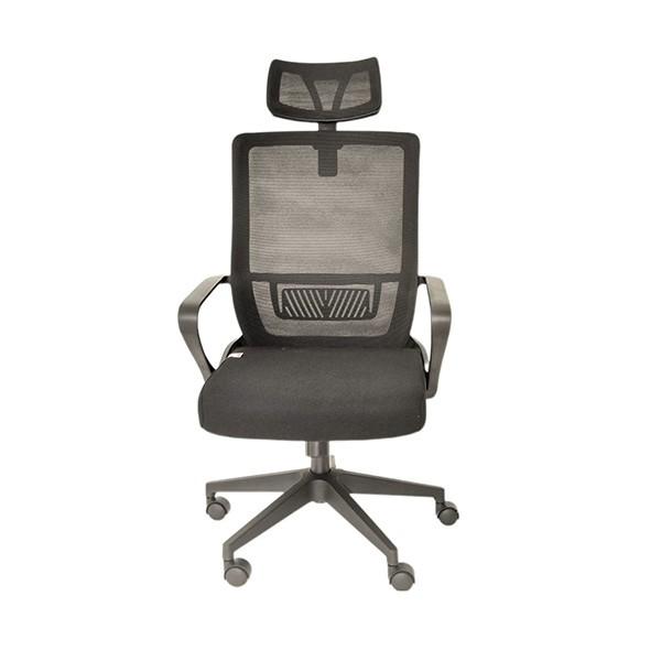 Silla Ejecutiva de malla con respaldo alto (Negra)